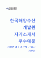 한국해양수산개발원 기간제근로자(사무직) 자기소개서 합격예문[한국해양수산개발원자소서 + 면접기출문제] 1페이지