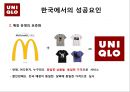 유니클로(UNIQLO) (의류, 패션브랜드, 한국진출현황, 한국에서의 성공요인, 사회공헌활동).ppt 7페이지