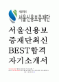 서울신용보증재단 최신 BEST 합격 자기소개서 1페이지