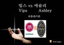 [유통관리론] 빕스(VIPS) vs 애슐리(Ashley) {조사 대상기업 총괄표, 견학기록부, 매장소개, 비교분석, 문제점 및 개선방안}.pptx 1페이지
