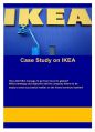 [A+영어-영문 레포트] Case Study on IKEA - 이케아(IKEA)의 글로벌화 과정, 마케팅,현지화전략 1페이지