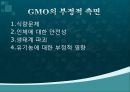 GMO(유전자遺傳子변형체) 용어, GMO 과정, GMO 종류, GMO 긍정영향, GMO 부정영향, GMO 문제점 및 나아갈 방향 16페이지