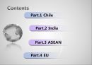 한국과 칠레, 인도, ASEAN, EU간의 FTA체결현황 2페이지