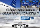 초우량 저가 항공사 제트블루 [Jet Blue Airways]서비스마케팅전략- 온라인 정보시스템,공짜마케팅,새로운상품 개발,위기관리등 1페이지