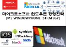 마이크로소프社 윈도우폰 경영전략[MS WINDOWPHONE STRATEGY] 1페이지