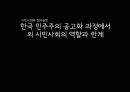 시민사회와 정컸력,한국 민주주의 공고화,한국의 정치민주주의,시민사회의 역할과 한계 1페이지