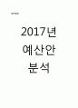 2017년 정부예산안 분석 1페이지