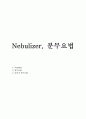 Nebulizer, 분무요법 (1. Nebulizer 2. 분무요법 3. 아동의 분무요법) 1페이지