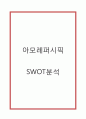 아모레퍼시픽 SWOT분석 2페이지