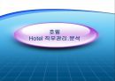 호텔 Hotel 직무관리.분석 1페이지