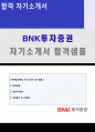 2019년 BNK투자증권 공채 자기소개서 우수샘플 (BNK투자증권 합격자소서/bnk투자증권 자기소개서 지원동기 첨삭항목) 1페이지