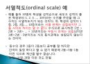 척도 (SCALE)척도의 정의척도의 필요성척도의 종류척도의 선정측정의 평가 10페이지