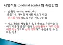 척도 (SCALE)척도의 정의척도의 필요성척도의 종류척도의 선정측정의 평가 11페이지