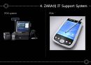 ZARA의 IT,ZARA 소개, POS system, 스페인(에스파냐) 인디텍스, ZARA의 핵심역량, 디자인 프로세스, 생산 프로세스, 패스트 패션의 특성 - ZARA(자라)의 IT Support System.pptx 13페이지