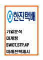 한진택배 기업분석과 마케팅 SWOT STP 4P전략분석및 한진택배 미래전략제시 - 한진택배 마케팅 레포트 1페이지