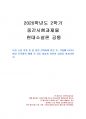 2020년 2학기 현대소설론 중간시험과제물 공통(김채원 - 겨울의 환 감상문) 1페이지