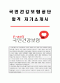 2021년 하반기 국민건강보험공단 요양직 간호사 합격 자기소개서 + 경험 및 경력기술서 포함 1페이지