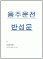 음주운전 반성문 2편 작성가이드 - 음주운전 반성문 1페이지