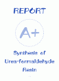 [A+] 중합공학실험2 Synthesis of Urea formaldehyde Resin 레포트 1페이지