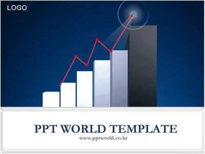 상승그래프가 있는 템플릿