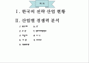 한국 각 산업별 현주소와 경쟁력 분석 2페이지