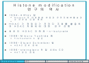 Histone modification 연구의 역사 2페이지