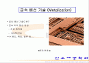 금속배선기술(표면 코팅) 관한 설명 1페이지