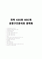 지역 KBS와 MBC의 운영구조분석과 광역화 1페이지