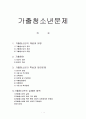 가출청소년의 실태와 문제점 및 해결방안 1페이지