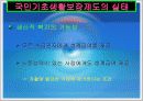 (행정학) 국민기초생활보장제도에 대해 11페이지