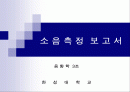 학교근처에서의 소음측정 - 음향학 1페이지