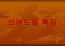 브랜드별 특징 1페이지