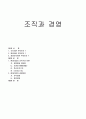 조직과 경영 1페이지