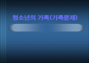 청소년의 가족(가족문제) 파워포인트 1페이지