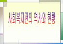 사회복지 기관 및 사회복지관의 역사와 현황 및 나아갈 방항 제언 1페이지