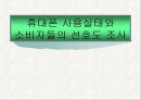 휴대폰 사용실태와 소비자선호도 조사 1페이지
