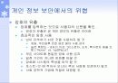 개인 정보 보안의 필요성 7페이지