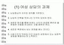 여성상담의 배경, 정의, 과제, 단계, 상담기술 및 나아갈 방향 제언 6페이지