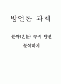 문학속 방언 조사 1페이지