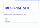 MPLS 발표 1페이지