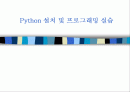 python 설치 및 프로그래밍 실습 캡쳐 1페이지
