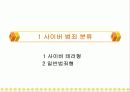 사이버범죄에 대한 발표자료입니다. 3페이지