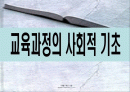 교육과정의 사회적 기초 1페이지