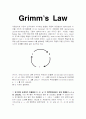 Grimm`s Law(영어 발달사) 1페이지