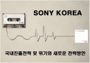 소니 코리아(SONY KOREA)의 국내시장진출과 새로운 전략 1페이지