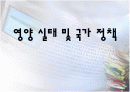 우리나라 영양실태 및 정책과 각국의  정책 비교 1페이지