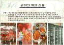 김치 산업의 자료를 발표용인 파워포인트로 작성해보았습니다. 15페이지