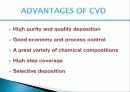 화학적 기상 증착법 (Chemical Vapor Deposition) 7~8분 분량의 핵심적인 내용만 담은 잘 정리된 PPT자료 5페이지