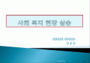 사회복지현장실습보고서 1페이지