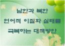 남북한의  언어차이와 극복방안 9페이지